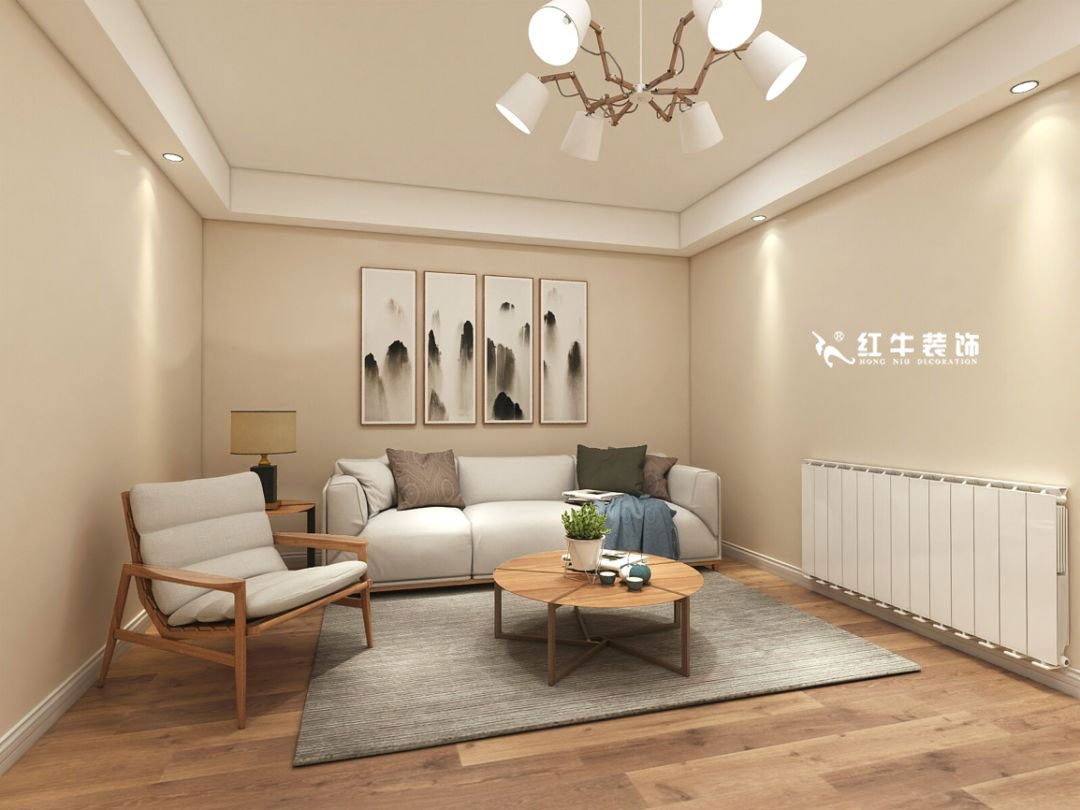 蔣琛_九條巷106㎡現(xiàn)代風“養(yǎng)老房”裝修，給設計做減法！04客廳+logo