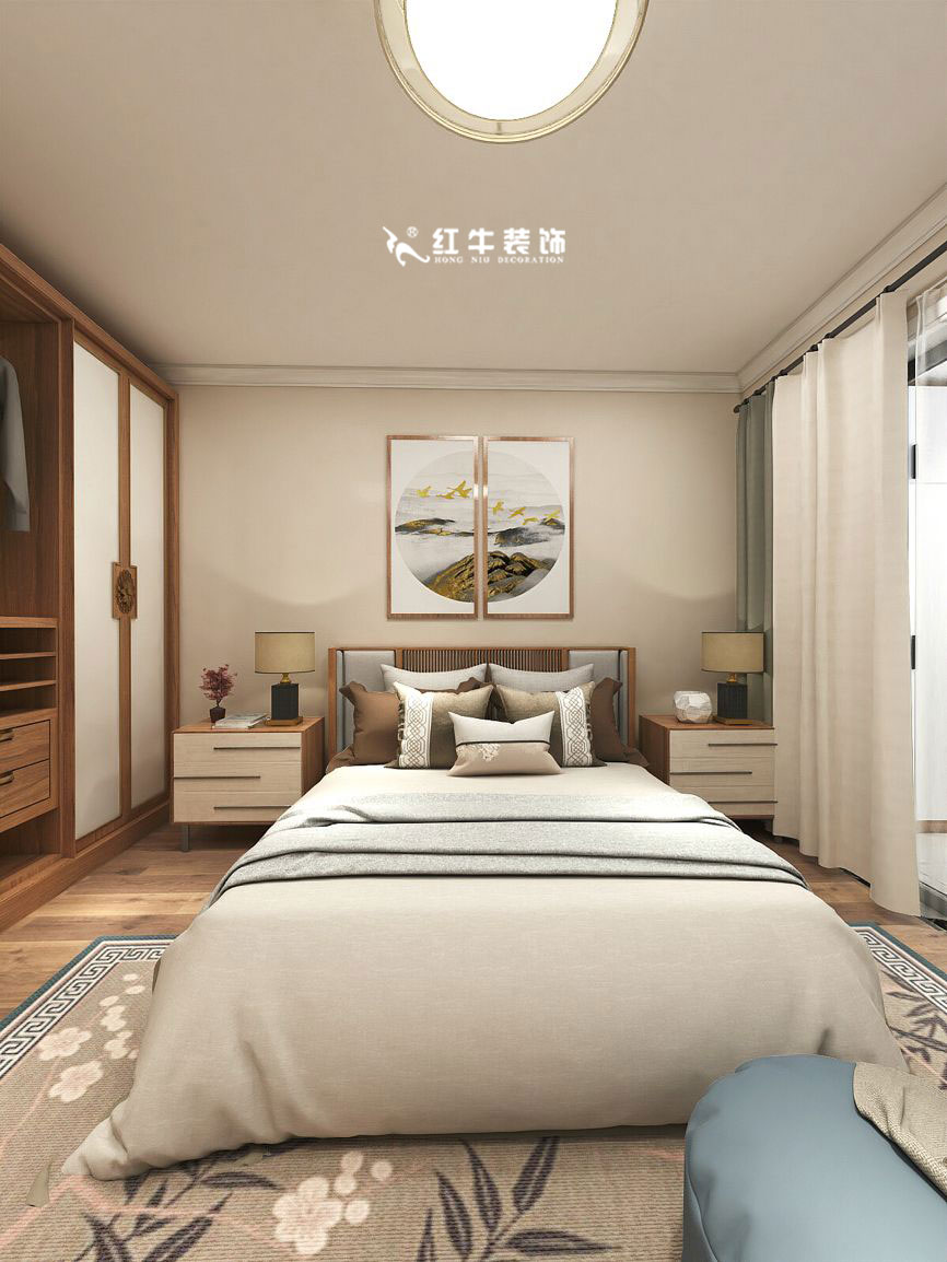 蔣琛_九條巷106㎡現(xiàn)代風“養(yǎng)老房”裝修，給設計做減法！07主臥+logo
