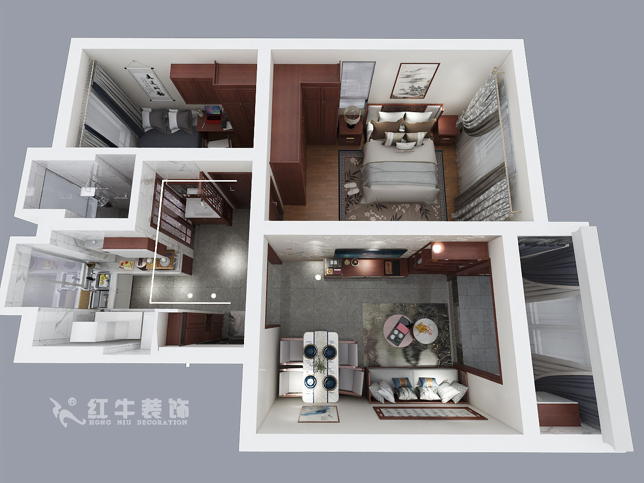 孟憲濤_四條巷34號(hào)1-201-62㎡-新中式風(fēng)格_鳥(niǎo)瞰圖+logo