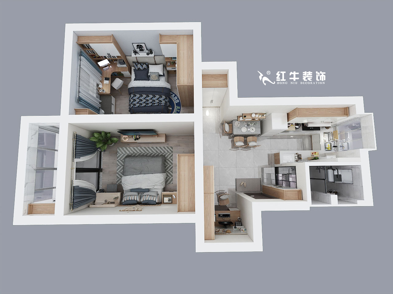 陶陽(yáng)_小火瓦巷20號(hào)3-2-504-63㎡-現(xiàn)代輕奢風(fēng)格_鳥(niǎo)瞰圖