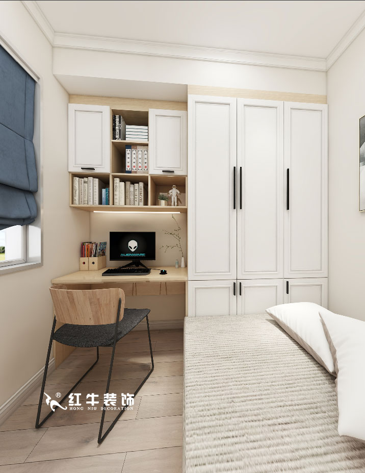 顧娟_金地都會(huì)意境118㎡現(xiàn)代風(fēng)格--弧形沙發(fā)設(shè)計(jì)，獨(dú)特有創(chuàng)意！10書(shū)房設(shè)計(jì)+
