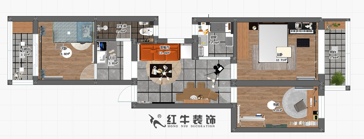 吳波_馬道街26-1-701-76㎡-現(xiàn)代風(fēng)格00彩平圖