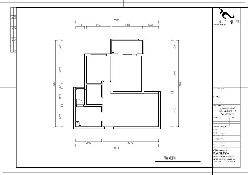 熊浩宇_楓林灣3-403-80㎡-現(xiàn)代簡約風(fēng)格_2室2廳1衛(wèi)（老房翻新）_定制家￥88300_全包12萬00_01原始結(jié)構(gòu)圖