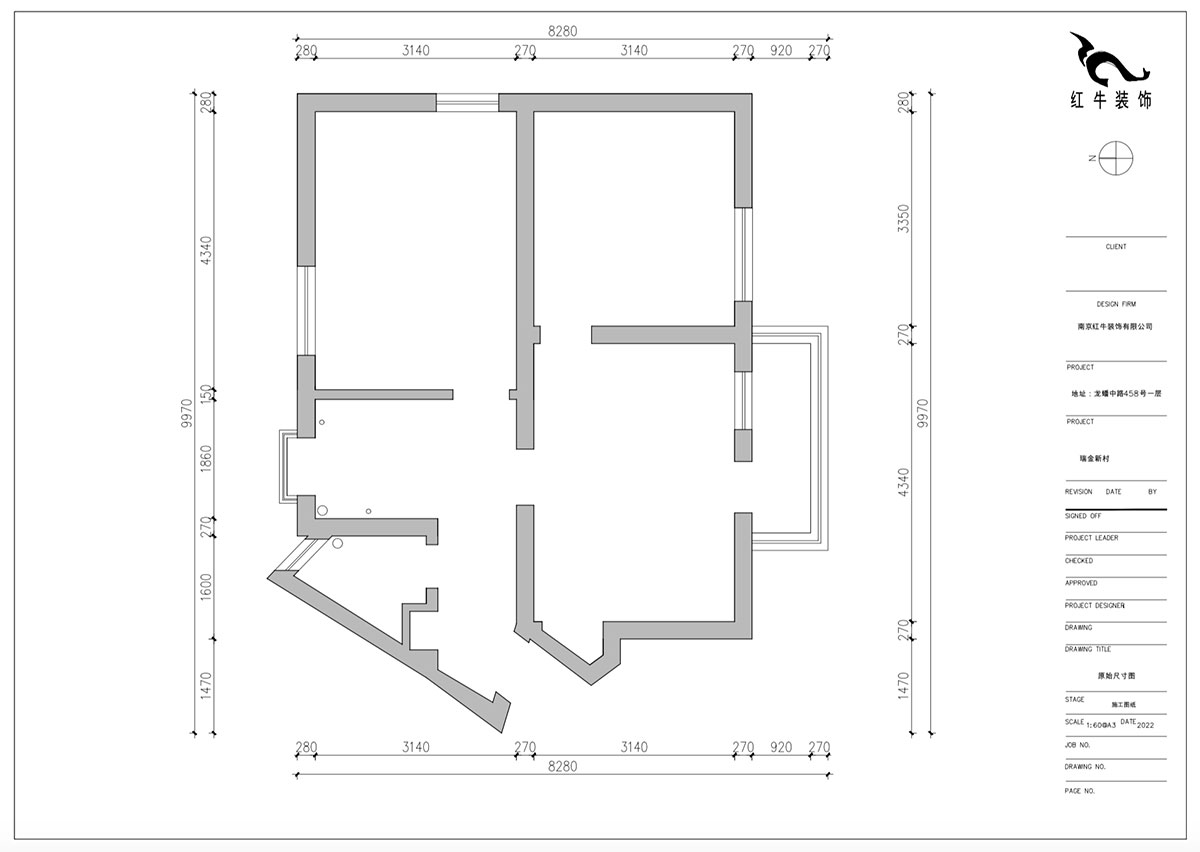 朱明琪｜瑞金新村23-504-1902-69㎡-現(xiàn)代簡約風(fēng)格｜2室1廳1衛(wèi)｜老房翻新｜定制家｜全包12萬｜00_01原始尺寸圖