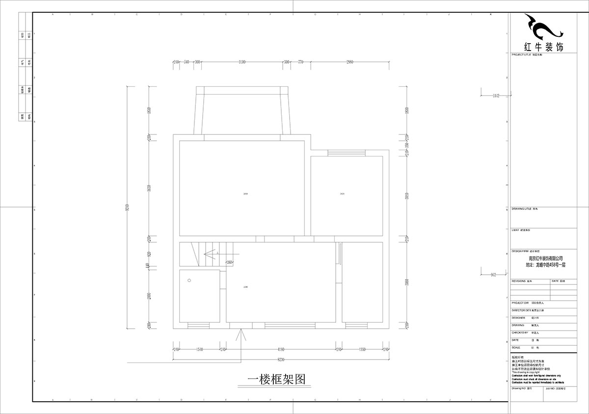 孟憲濤｜養(yǎng)龍山莊D-11B-120㎡-現代簡約風格｜3室2廳2衛(wèi)｜老房裝修｜定制家｜全包14萬｜00_01一樓框架圖
