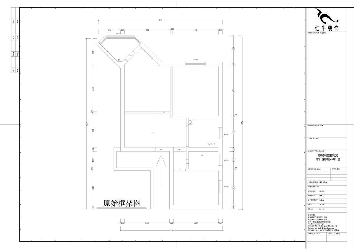 孟憲濤｜北門橋10號(hào)1508室-85㎡-現(xiàn)代簡(jiǎn)約風(fēng)格｜2室2廳1衛(wèi)｜老房裝修｜定制家｜全包12萬(wàn)｜00_01原始框架圖