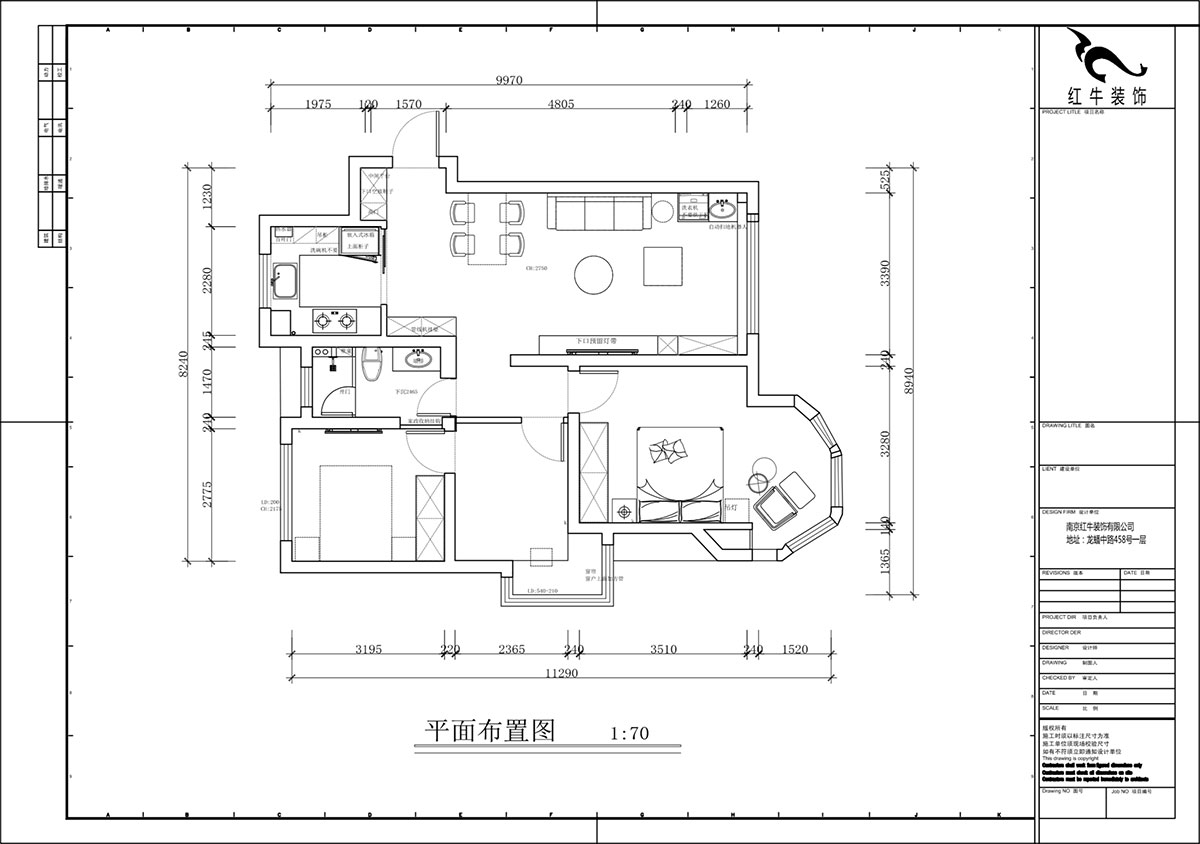蔣?。心鲜兰o(jì)雅苑二期4-504-93㎡-現(xiàn)代簡約風(fēng)格｜3室1廳1衛(wèi)｜毛坯房裝修｜定制家｜全包12萬｜00_02平面布置圖