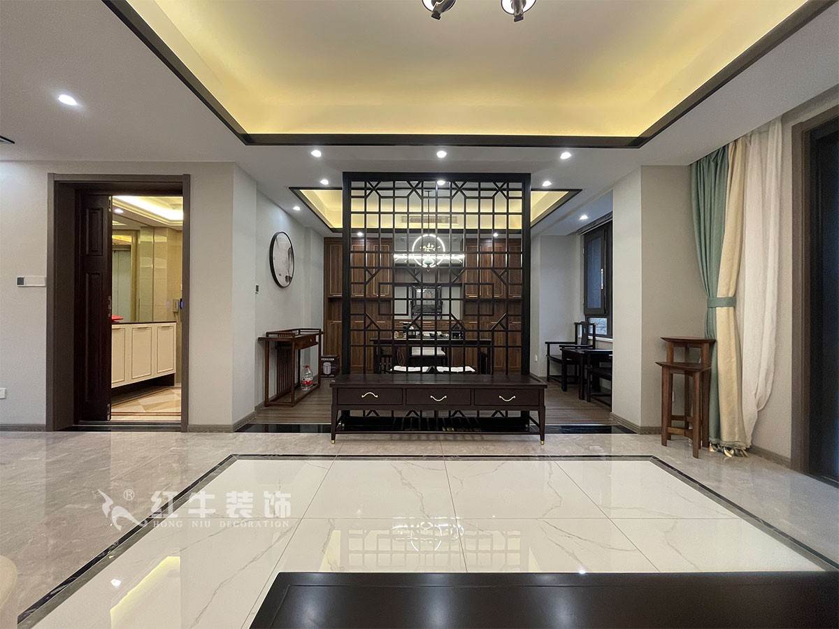 實景案例｜南京明發(fā)香山郡140㎡新中式風格裝修，東方美學拿捏