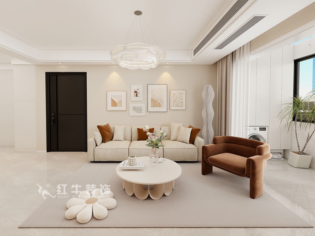 現(xiàn)代奶油風裝修，目光所及皆是溫柔與美好