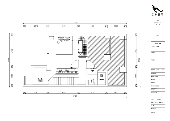 朱明琪｜萊茵鉑郡922室-69㎡-原木風(fēng)格｜復(fù)式｜loft公寓｜2室2廳2衛(wèi)｜老房裝修｜定制家｜全包12萬｜00_04二樓平面設(shè)計圖