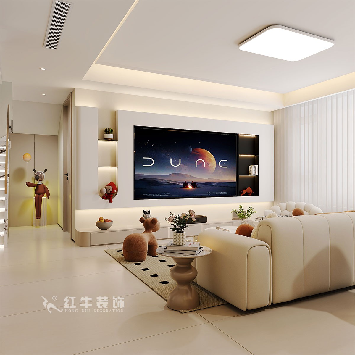 南京138㎡現(xiàn)代復(fù)式裝修，美學(xué)與家居共生！